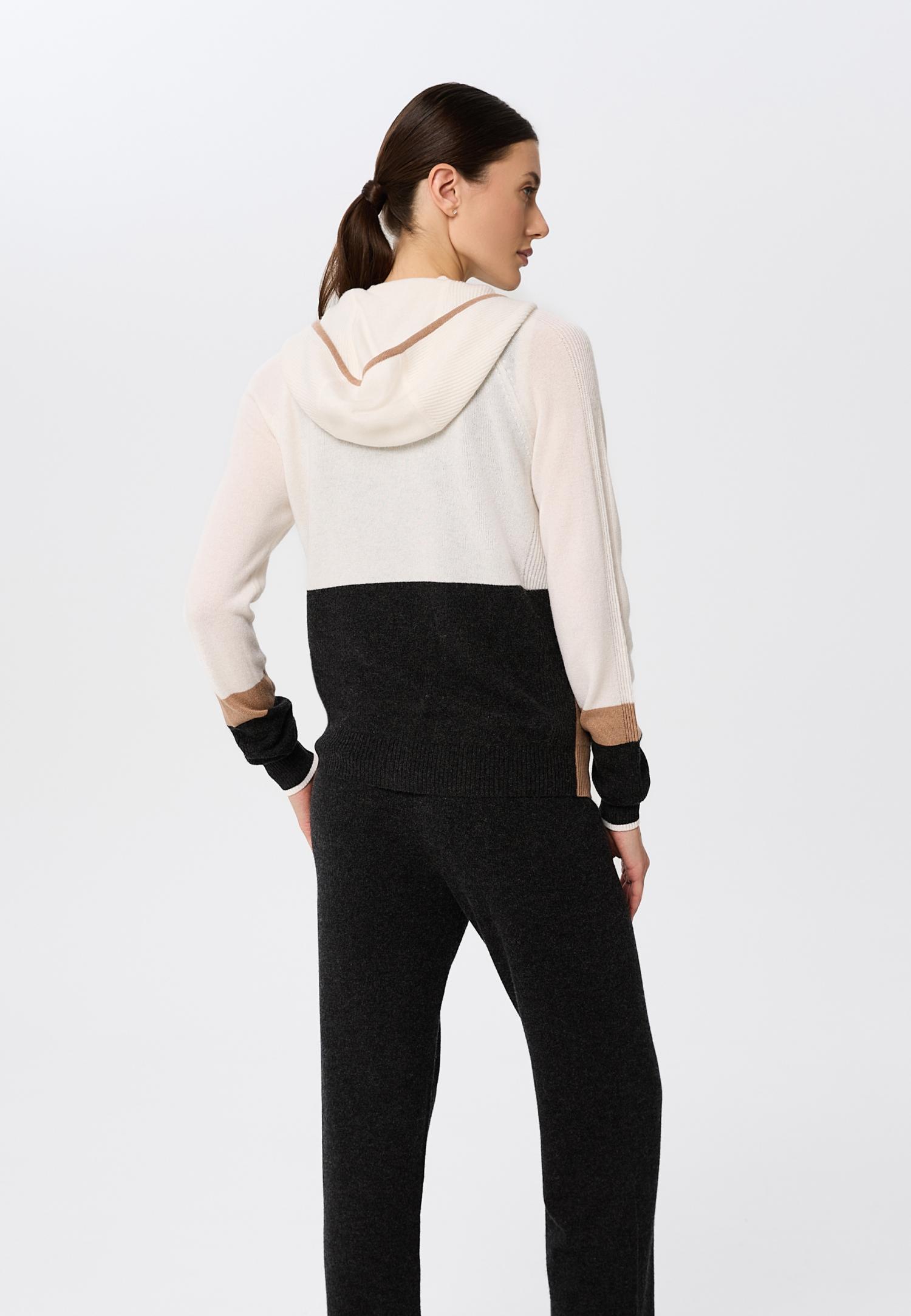 Джемпер з капюшоном з кашеміру